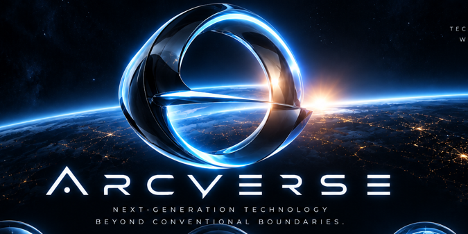 ARCVERSE original orbital brand artwork